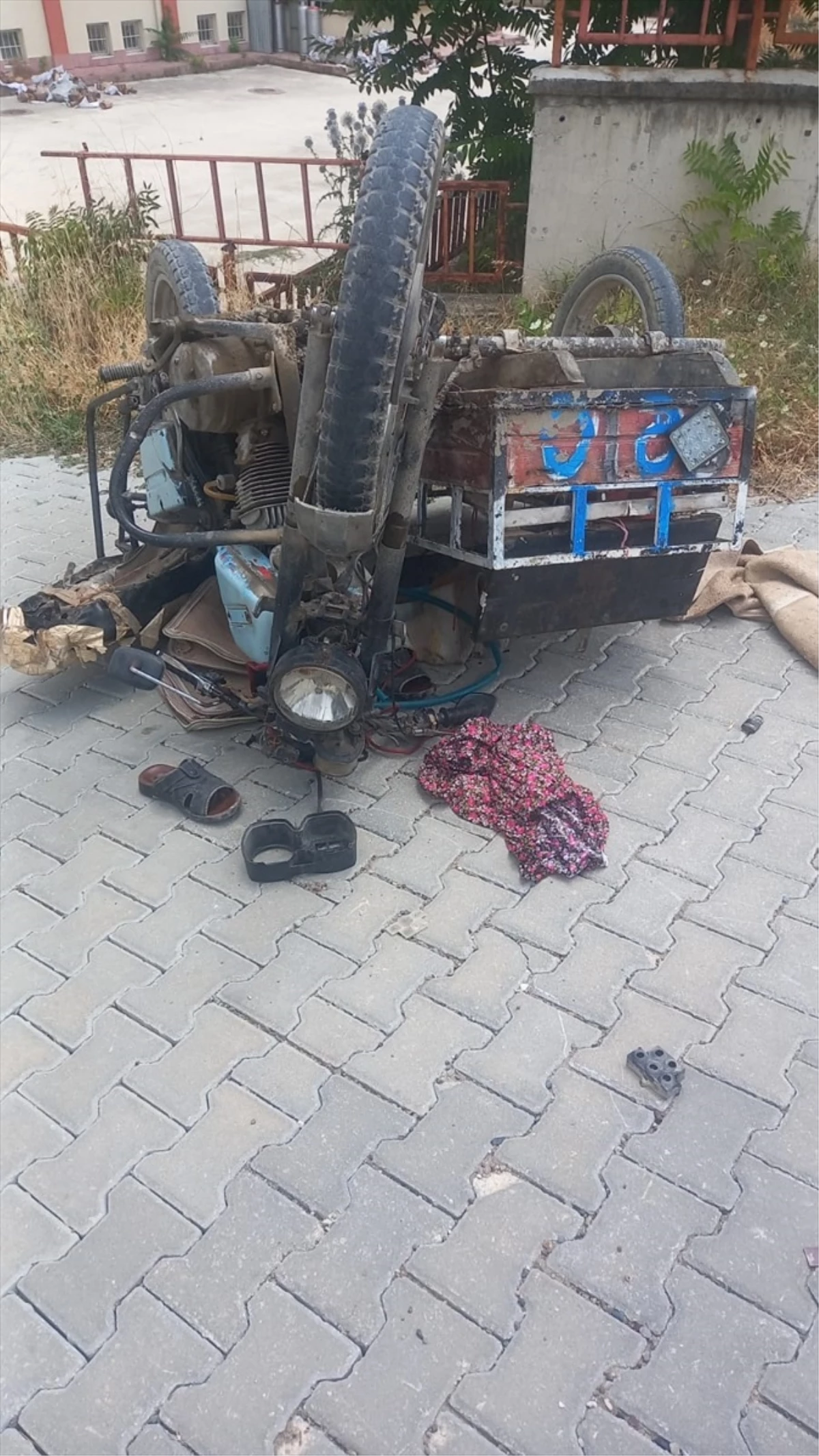 Çorum’da motosiklet kazası: Karı koca yaralandı